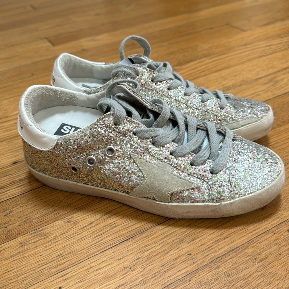 Golden Goose Glitter Sneakers Size 5